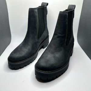 NIB!! Timberland Women's Courmayeur Valley Chelsea Boot, Sz 7.5, Jet Black